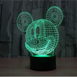 Gentilis Miki Maus RGB Led Lampa