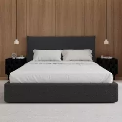 Bessagi Home Oblazinjena Postelja Alba, Siva, 180x200