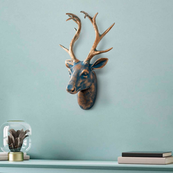 Wallity Zidna dekoracija Deer, 26x38x17cm, Zlatna boja
