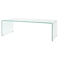 Stolić za kavu od kaljenog stakla 98 x 45 x 30 cm prozirni