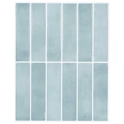 Pravougaona keramika 10 pcs Siva zelena 29 x 23 x 0,08 cm