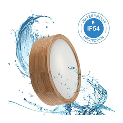 Plafonska svetiljka OAK 2xE27/15W/230V IP54 hrast, prečnika 27 cm