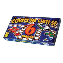 Društvena igra Ne ljuti se čoveče za 6 osoba Pangraf #1-NLJM6