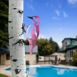 Atelier Del Sofa Dekorativna figura Bird on the branch 21, 30x18 cm, 1.5 mm, Roze
