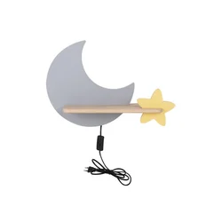 LED dečije zidno svetlo sa policom MOON LED/5W/230V