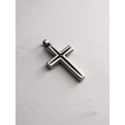 REYTEL Obeski LUMEN FIDEI. BLACK STONES srebrna