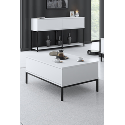 Hanah Home Klub sto Lord 90x40x60cm Crno-Beli