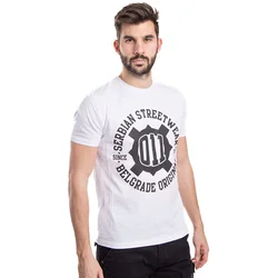 011Shop Muška majica kratkih rukava 011 Original Streetwear, Bela