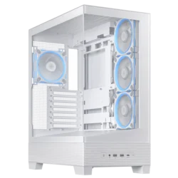 Asus Računarsko kućište A31 Plus TG, ARGB, Mid-tower, ATX, 4x ARGB, 120mm kuleri, Bijelo