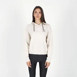 La Terra Ženski duks sa kapuljačom Unica, Beli