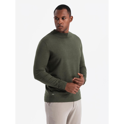 Ombre Knitted mens RELAXED FIT sweater with patterns - navy blue