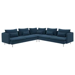 SÖDERHAMN Ugaona sofa, 6-sed, Kelinge tamnoplava