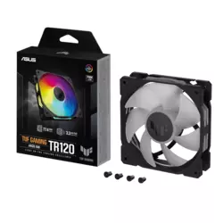 Ventilator za ohišje ASUS AR120 ARGB, 120mm PWM, črn, bulk