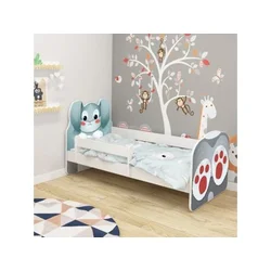 ACMA VII Krevet za decu Animals White 160 x 80 cm