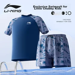 Li-Ning Dvodelni kupaći kostim za dečake, Plavi