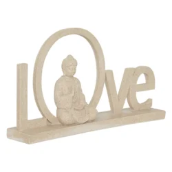 Dekor. figura Buddha Love Salma 36.5x7x20cm bež Atmosphera