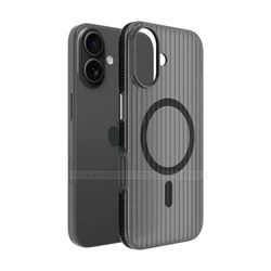 Maska za mobilni telefon iPhone 17, Providno-Crna