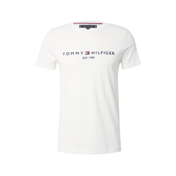 Tommy Hilfiger Majice s kratkimi rokavi TOMMY FLAG HILFIGER TEE Bela