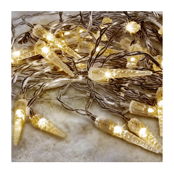 Brilagi - LED spoljašnje božićne lampice 50xLED/8 funkcija/3xAA 8m IP44 topla bela