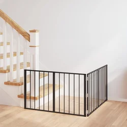Vrata za pse 2 pcs Crna 100 x 60 cm Cinkani čelik