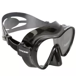 Crna maska za snorkeling i ronjenje s bocom CRESSI F1