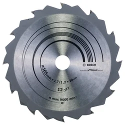 Bosch List kružne testere Speedline Wood 2608642600, 165 x 20/16 x 1,7 mm, 12