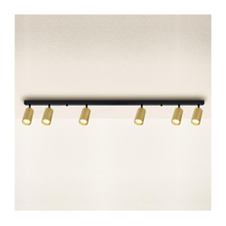Brilagi - LED prigušiva spot svetiljka SELE GOLDEN 6xGU10/6,5W/230V crna/zlatna