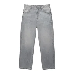 Pull&Bear Kavbojke siv denim