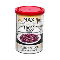 MAX Deluxe Dog piščančje srce, konzervirano 400 g