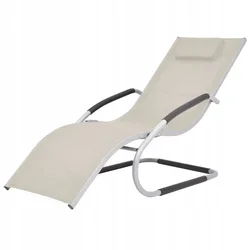 shumee Eleganten sodoben ležalnik EDEN Gray