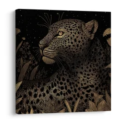 Slika skrivnosten pogled leoparda - 20x20