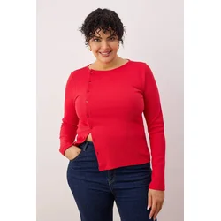 Trendyol Curve Ženska bluza Tbbaw26Af00092, Crvena