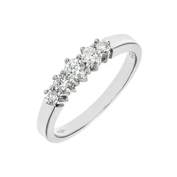 DIAMANT LETERNEL Prstan srebrna