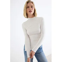 Trendyol ženska bluza Twoaw27Bz00095, ecru