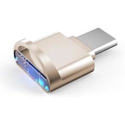 JWD Čitač kartica Mini Type-C sivi