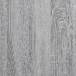Zidna polica siva boja hrasta 100x35x30,5 cm konstruirano drvo
