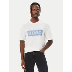 HUGO Majica Naxter 50570028 Bela Regular Fit