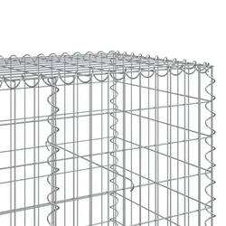 Gabionska košara s poklopcem 600x100x100 cm pocinčano željezo