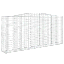 Gabionska košara s lukom 400x50x180/200 cm pocinčano željezo