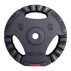 GORILLA SPORTS Plastični teg sa rukohvatima 5 kg