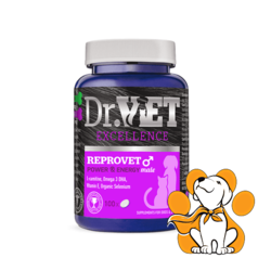 Dr VET Reprovet Male 100 Tableta, Poboljšava Reproduktivne Sposobnosti Pasa
