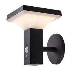 RABALUX Geleen Solarna spoljna zidna LED lampa, IP44, 4W, 400lm, Crna