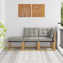 Sekcionalna sofa s jastukom 3 Komad Bijela