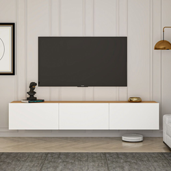 Hanah Home TV komoda West, 150x30x32 cm, Bela