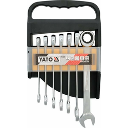 YATO YT-0208 Set ključeva sa račnom, Viljuškasto okasti, 7 komada