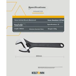 Keltonn Podesivi ključ KT68112, 12