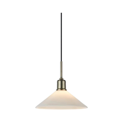 Markslöjd 108867 - Luster na sajli VELA 1xE27/40W/230V mesing/bela