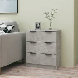 Komoda siva boja betona 60x30x70 cm od konstruiranog drva