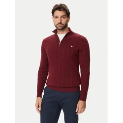 Gant Pulover 8050603 Bordo rdeča Regular Fit