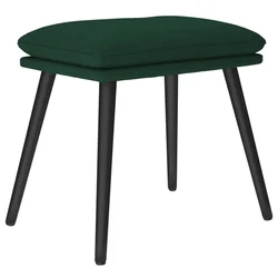 Vidaxl Stolček za noge temno zelen 45x29,5x35 cm blago